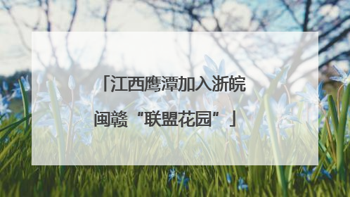 江西鹰潭加入浙皖闽赣“联盟花园”
